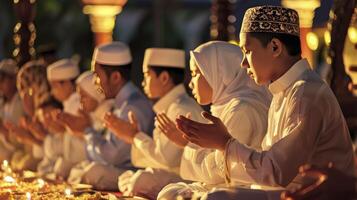 ai gerado tradições Ramadã jejum conceito foto