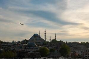 suleymaniye mesquita. islâmico fundo foto. mesquitas do Istambul foto