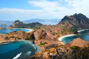 panorama Visão a partir de Komodo ilha , Indonésia foto