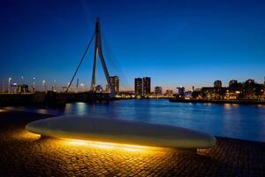 borracha ponte, Rotterdam, Países Baixos foto