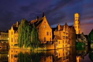 famoso Visão do Bruges, Bélgica foto