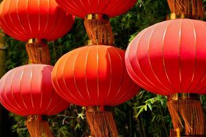 chinês tradicional lanternas foto