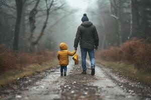 ai gerado conceptual imagem do família e adoção foto