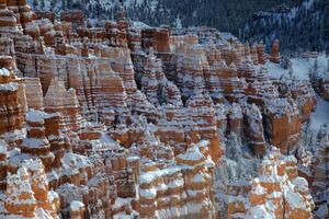 Bryce desfiladeiro np inverno foto