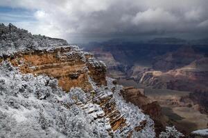 grande desfiladeiro neve foto