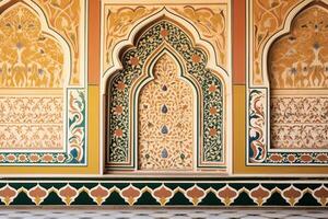 ai gerado tradicional islâmico parede arte foto