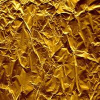 enrugado ouro papel textura foto