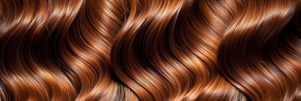 ai gerado caramelo querida cabelo fundo com suave, brilhante, e saudável textura para deslumbrante visuais foto