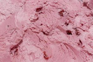 extremo close up sorvete de morango com espaço de cópia foto