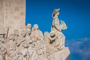 monumento para a descobertas do Novo mundo dentro lisboa, Portugal foto