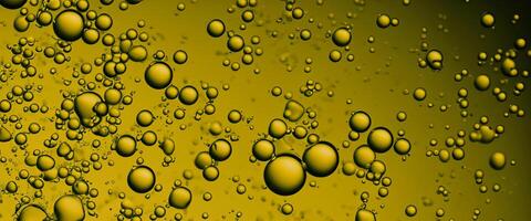 dourado hialuron óleo bolhas colágeno sérum ou amarelo óleo bolhas solta textura fundo foto