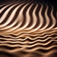 ai gerado abstrato fundo do areia dunas com ondas foto