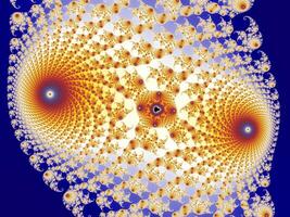 belo zoom no infinito matemático mandelbrot conjunto fractal. foto