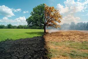 ai gerado clima mudança impacto em Mais e pior meio Ambiente profissional fotografia foto