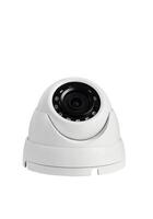 vigilância câmeras, cctv máquinas fotográficas isolado em branco fundo fechar acima. casa segurança sistema conceito foto