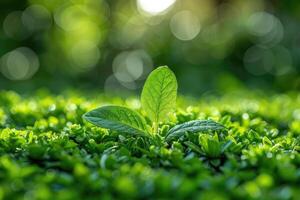 ai gerado brilhante Primavera vegetação natureza profissional fotografia foto