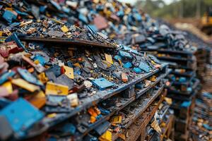 ai gerado a Lugar, colocar processo reciclando eletrônico componente profissional fotografia foto