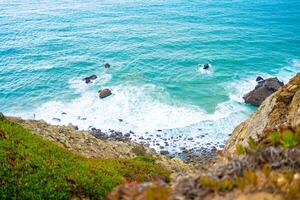 atlântico oceano Visão com clif foto