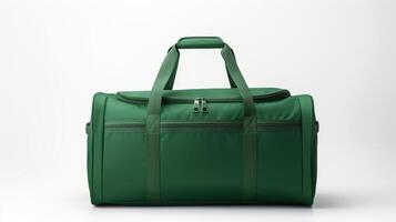 ai gerado verde mochila saco isolado em branco fundo com cópia de espaço para anúncio. ai gerado foto