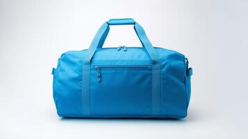 ai gerado azul mochila saco isolado em branco fundo com cópia de espaço para anúncio. ai gerado foto