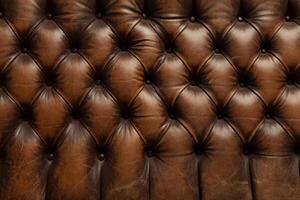 luxo Castanho couro sofá fundo textura foto