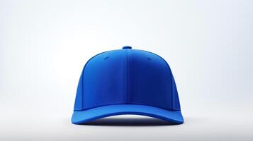 ai gerado foto do real azul snapback isolado em branco fundo. ai gerado