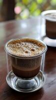 ai gerado sul indiano filtro café Forte e espumoso foto