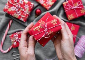 caixas de presente de natal foto