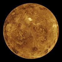 planeta Vênus, rádio imagem do a superfície. foto