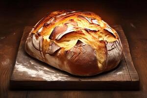 ai gerado padaria beleza tradicional forno rendimentos fresco, quente cozinhou pão foto