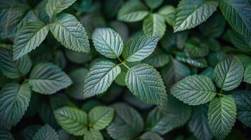 ai gerado fechar acima do uma verde frondoso plantar foto