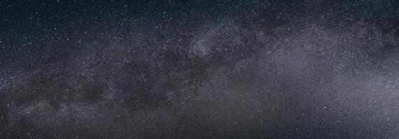 estrelado noite céu com leitoso caminho galáxia, natural panorâmico fundo foto