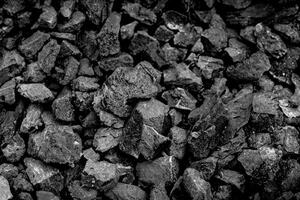 carvão meu fundo, pilha do natural Preto carvão textura foto