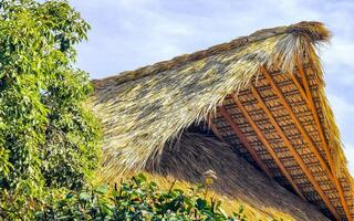 montanha panorama falésias pedras montanhoso tropical panorama construção casa México. foto