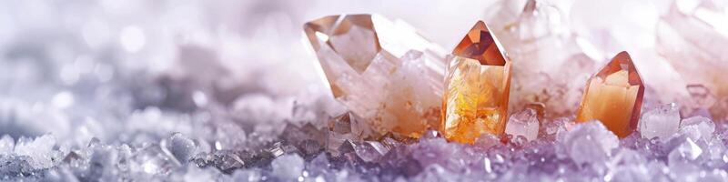 ai gerado espumante quartzo brinco cristal joalheria exibindo luxo e elegância foto