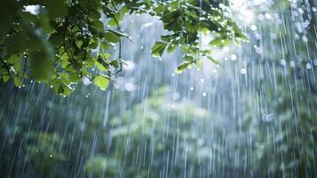 ai gerado lindo chuva dia Visão foto