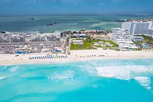 aéreo Visão do Cancun hotel zona, México foto