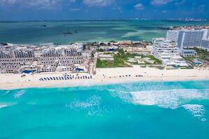 aéreo Visão do Cancun hotel zona, México foto