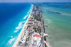 aéreo Visão do Cancun hotel zona, México foto