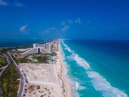 aéreo Visão do Cancun hotel zona, México foto