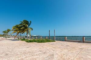 Malecón Tajamar dentro cancún, quintana roo, México foto