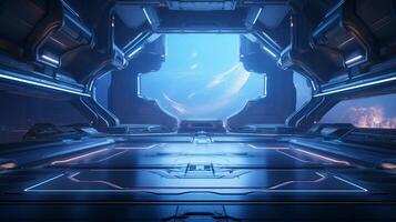 ai gerado ficção científica espaço ambientes jogos fundo foto