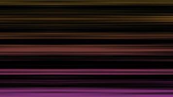 abstrato fundo com colorida horizontal linhas em Preto fundo. animação. lindo multicolorido linhas mover ou cintilação horizontalmente em Preto fundo foto