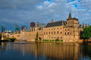 hofvijver lago e binnenhof , a Haia foto