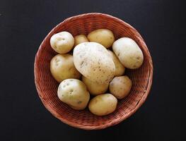 batatas dentro a cozinha foto