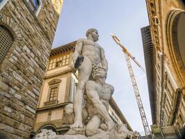 signoria Lugar, colocar Florença Itália estátua detalhe foto