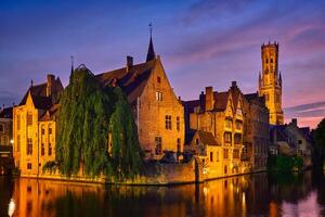 famoso Visão do Bruges, Bélgica foto