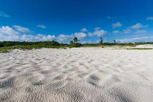 caribe de praia com areia foto