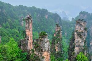 Zhangjiajie montanhas, China foto