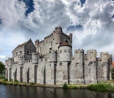 Gravensteen castelo dentro Gent foto